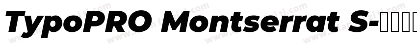 TypoPRO Montserrat S字体转换